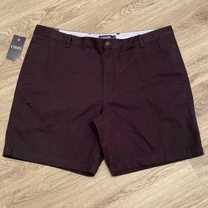 Chaps Flat Front Navy Shorts Size 42